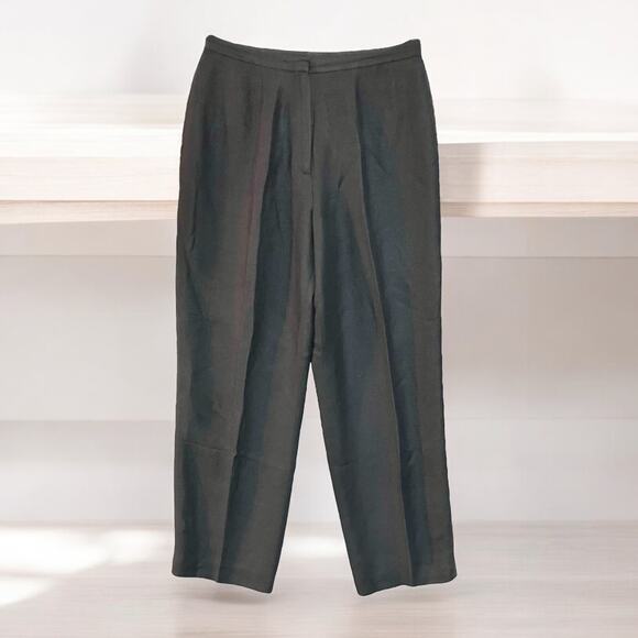 Ann Taylor Women's Navy Linen Tapered Leg Pants w/ Lining | Size 12 - Picture 1 of 8